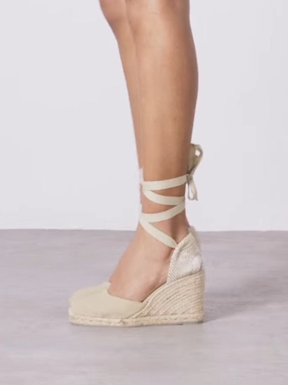 Castaner Carina Wedge Lace-up Espadrilles
